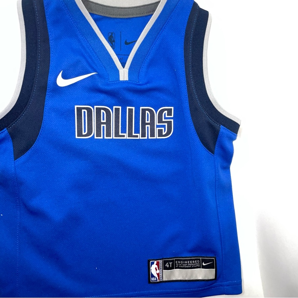 Nike Blue and Gray Dallas Kids Jersey